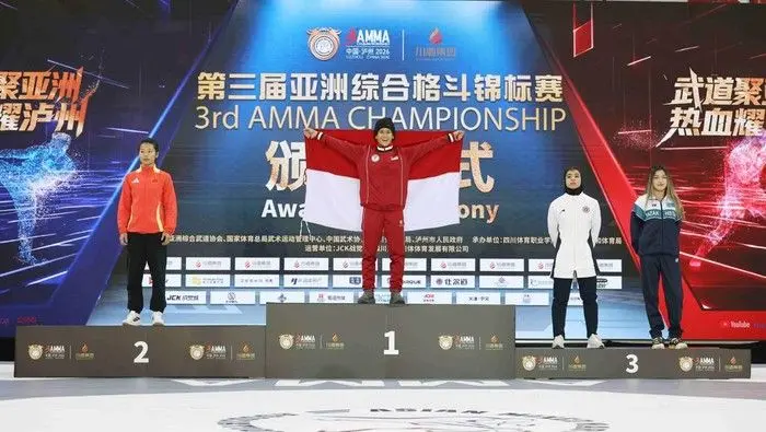 MMA Indonesia Naik Kelas! Empat Medali Asia Dibawa Pulang dari China