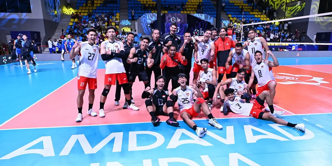 Indonesia Pecahkan Rekor, Juara AVC Men’s Volleyball Cup 2026