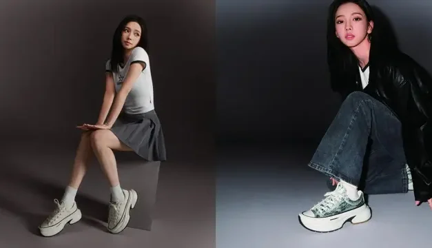 Karina aespa Tampil Bold dengan Run Star Crush Koleksi Terbaru Converse