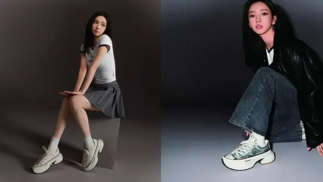 Karina aespa Tampil Bold dengan Run Star Crush Koleksi Terbaru Converse