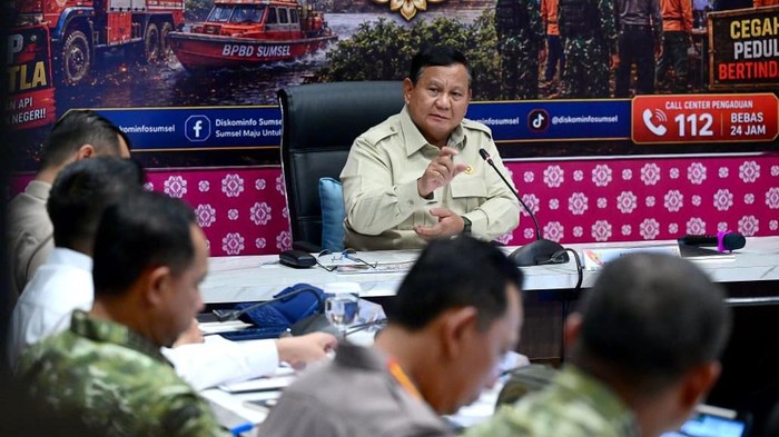 Prabowo Perkuat Pencegahan Karhutla di Sumsel, Siapkan 1.000 Perwira TNI-Polri